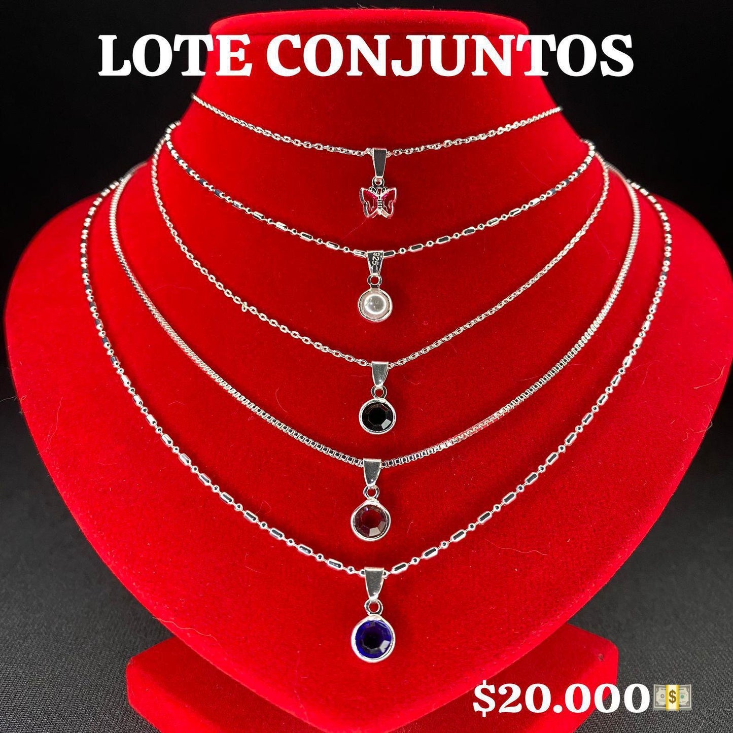 5 Collares + 5 Colgantes