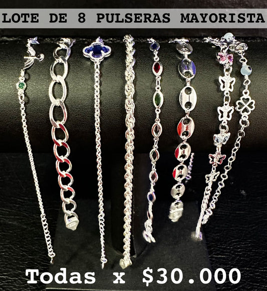 LOTE DE 8 PULSERAS