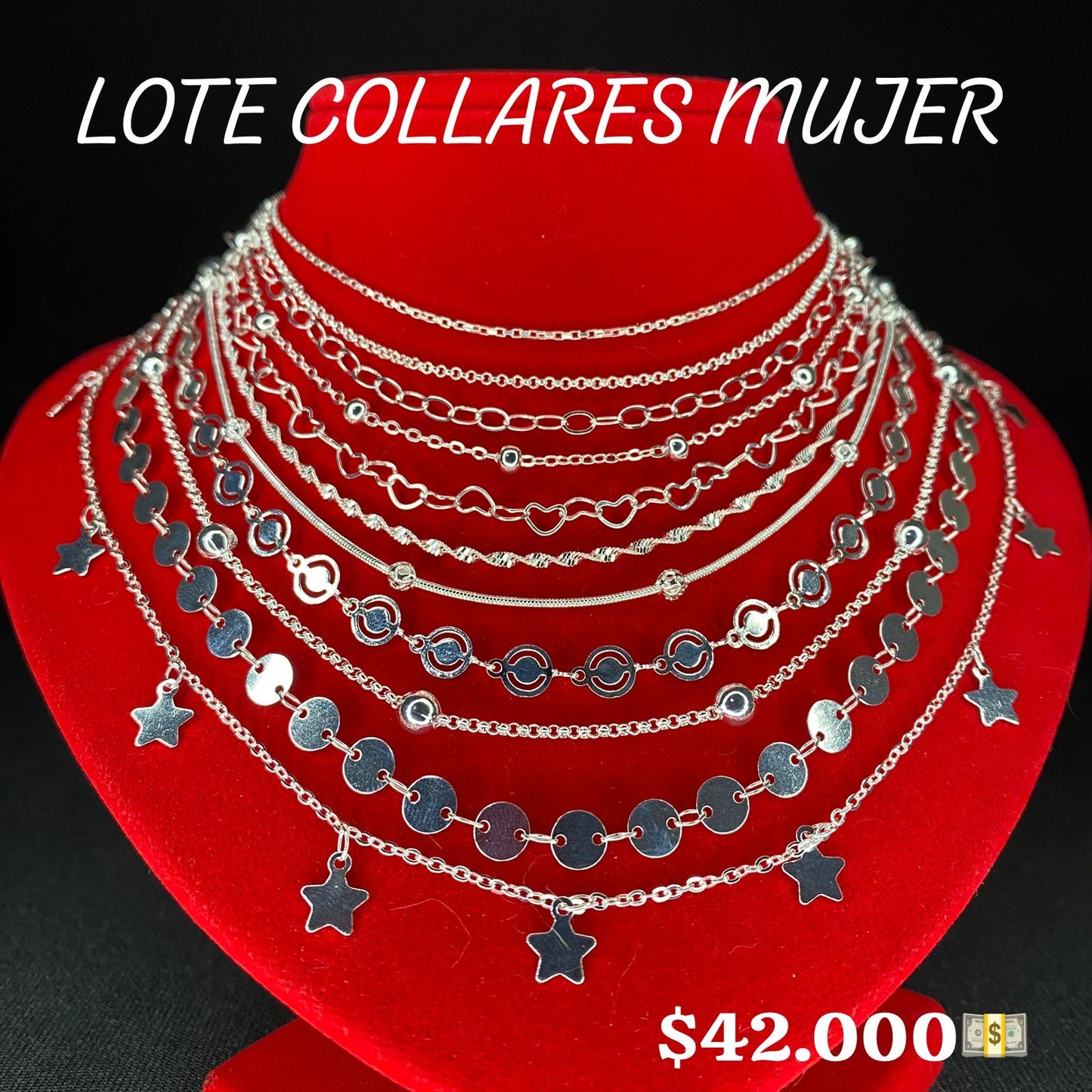 LOTE DE 11 COLLARES