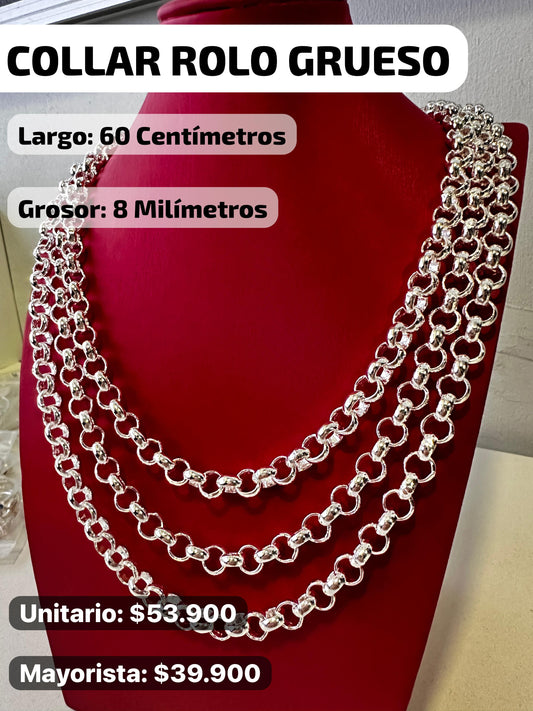 Collar Rolo 60 Cm x 8 Mm ⛓️