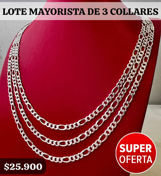 Lote Mayorista 3 Collares ⛓️