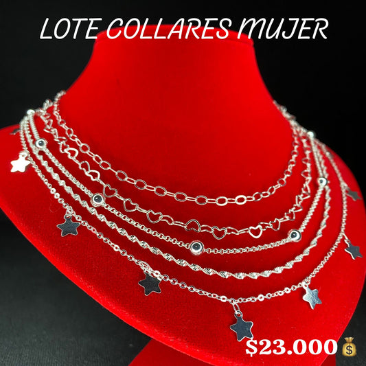 LOTE DE 5 COLLARES