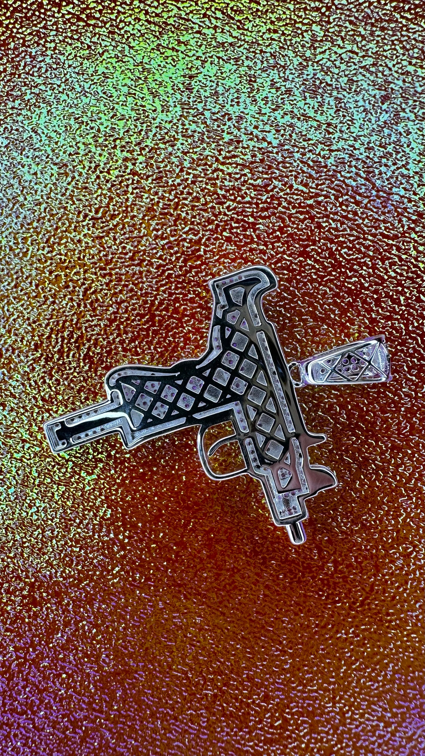 COLGANTE MINI UZI MICROZIRCON