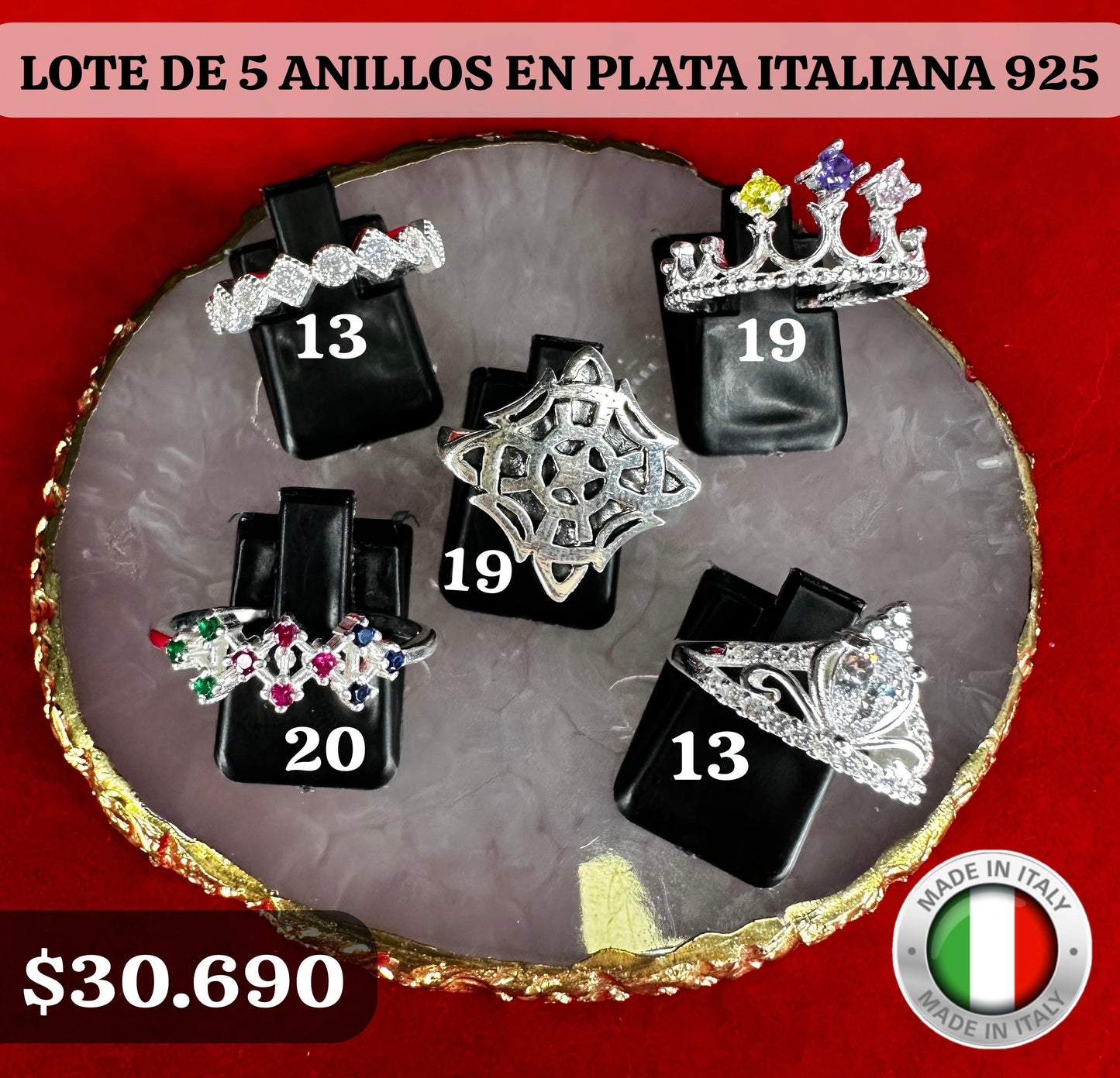 LOTE 5 ANILLOS