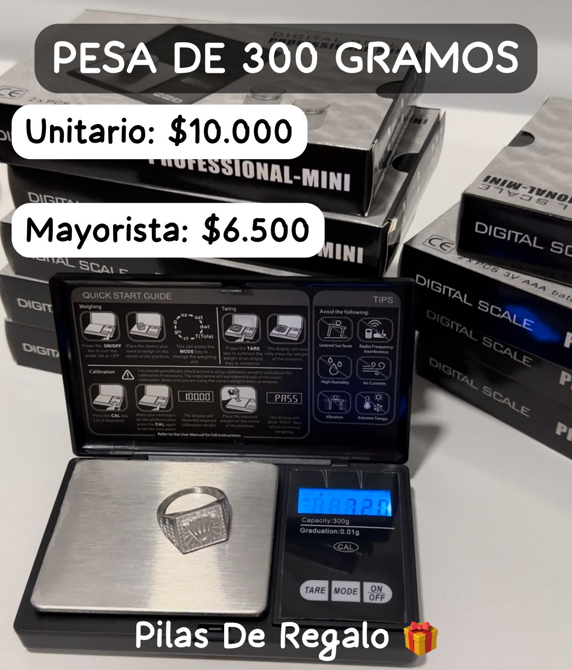 Pesa 300 Gramos