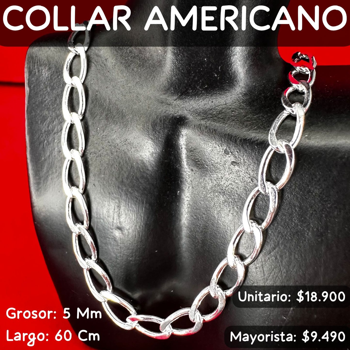 COLLAR AMERICANO 🏈 60x5