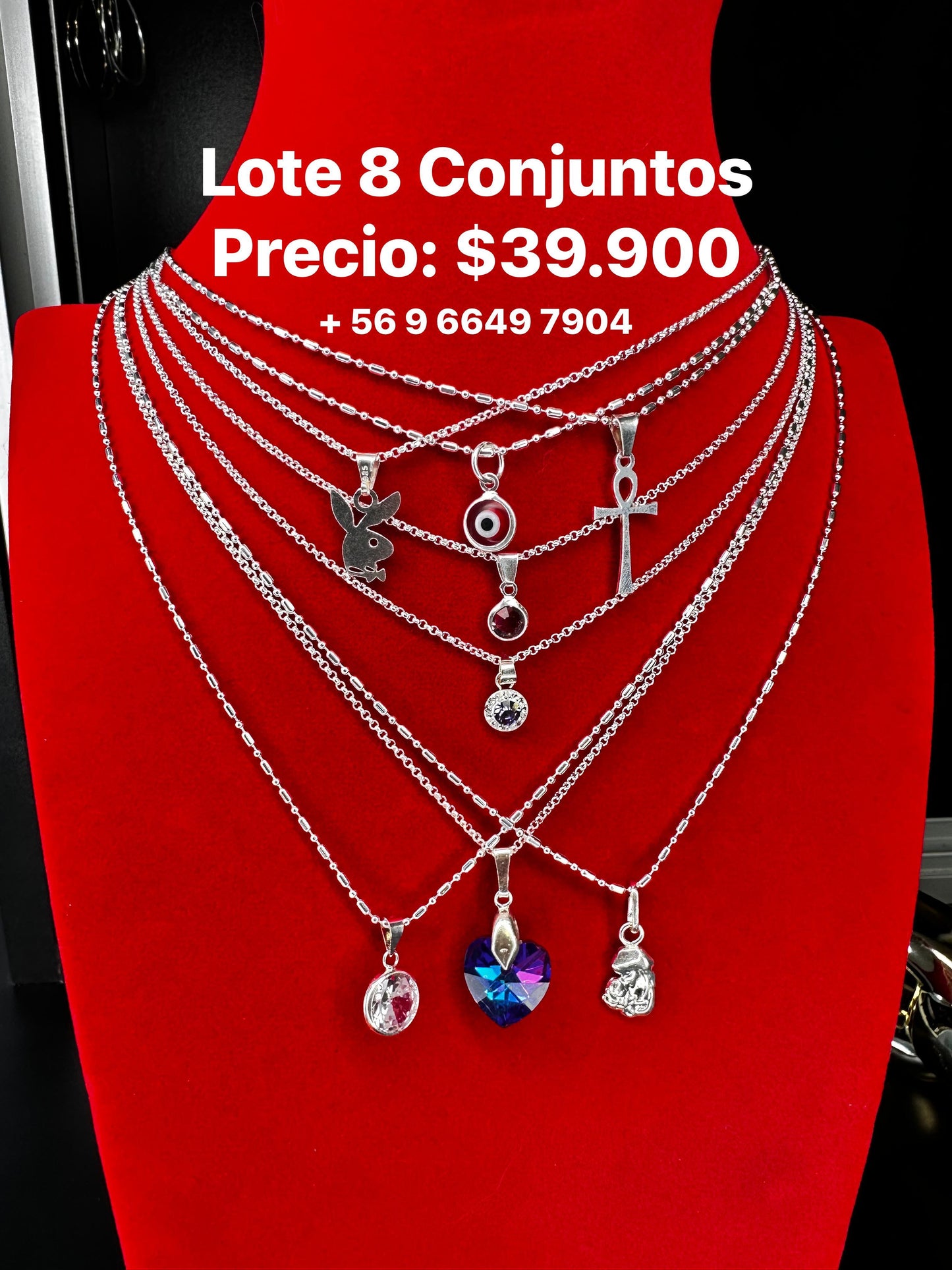8 Collares + 8 Colgantes