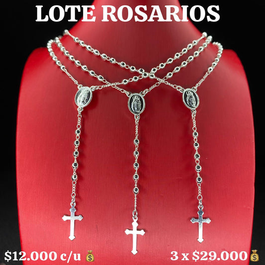 LOTE DE 3 ROSARIOS