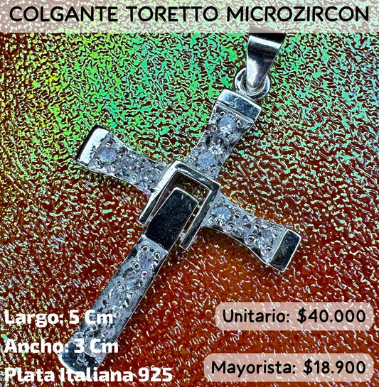 COLGANTE TORETTO MICROZIRCON 💎