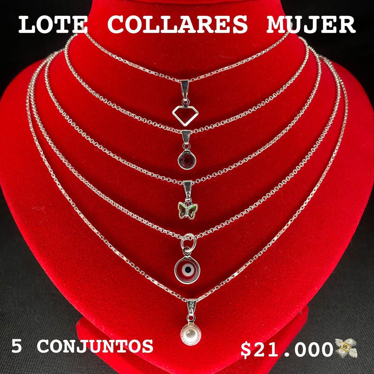 5 Collares + 5 Colgantes