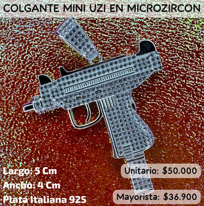 COLGANTE MINI UZI MICROZIRCON