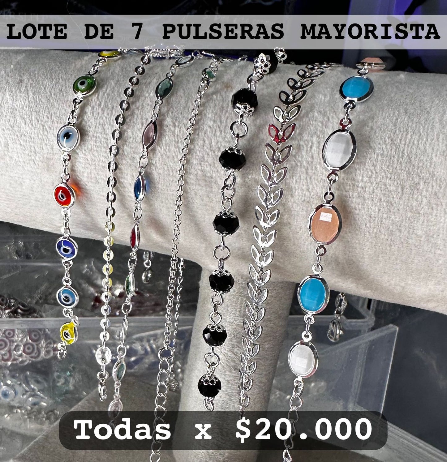 LOTE DE 7 PULSERAS