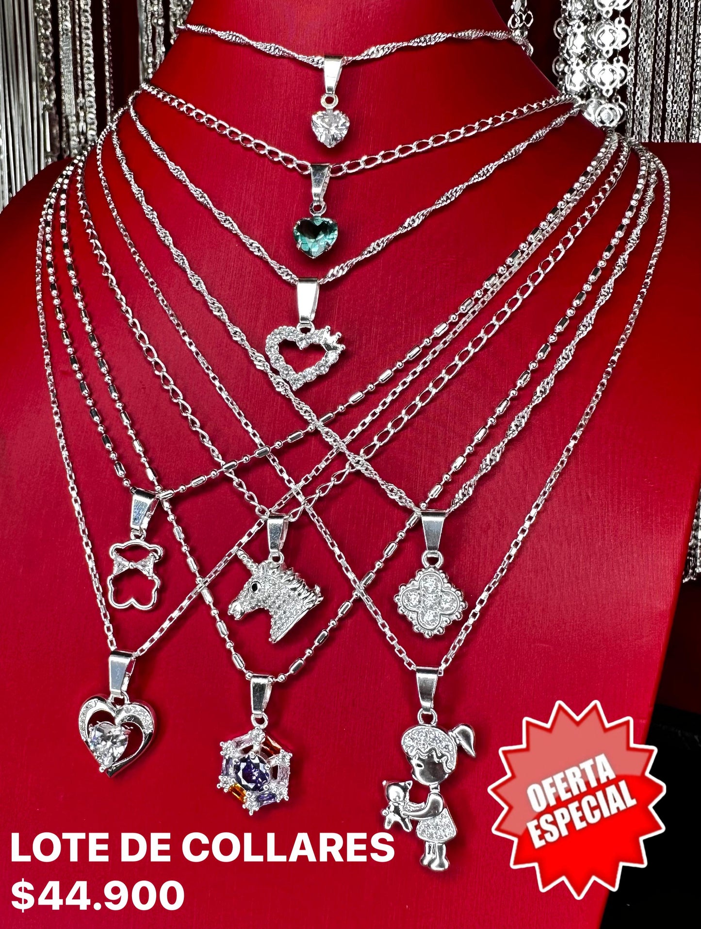 9 Collares + 9 Colgantes