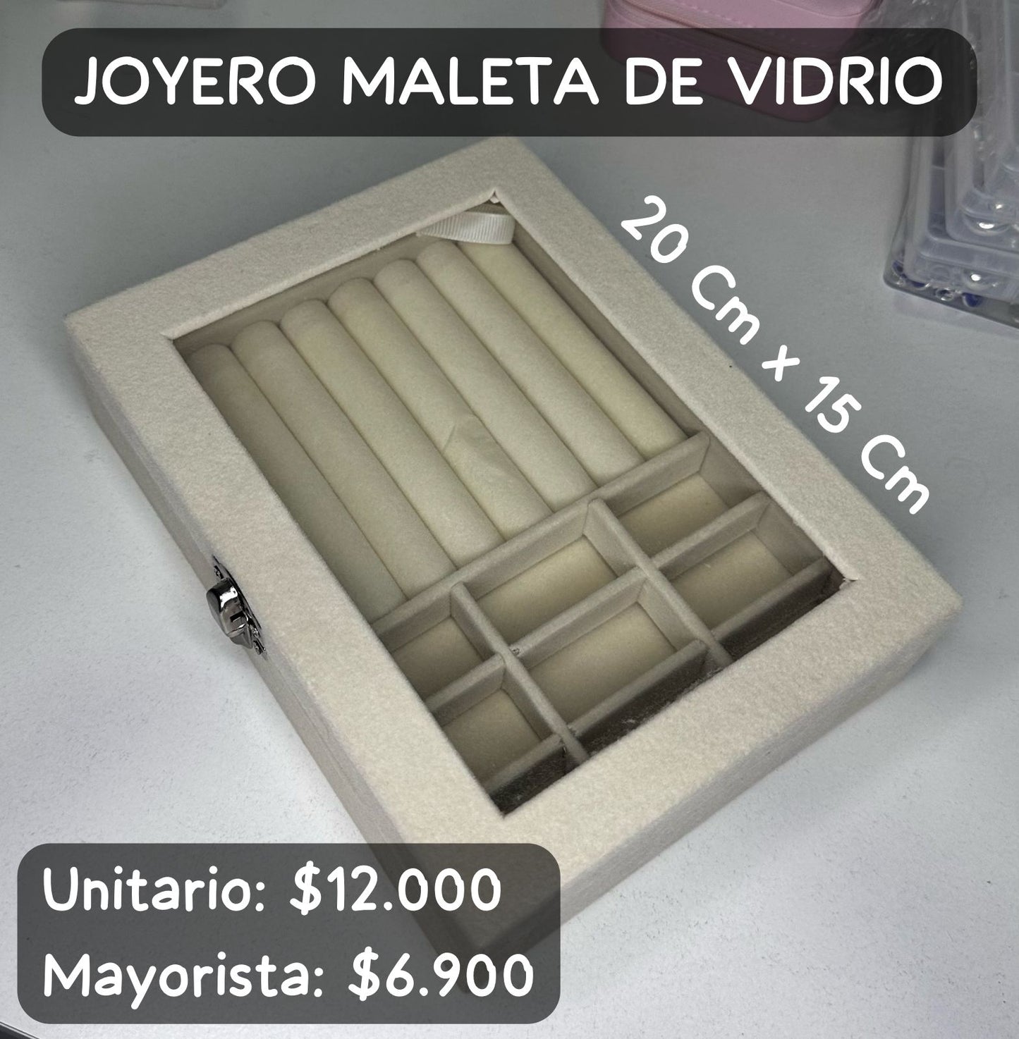 Joyero Maleta De Vidrio 🧳