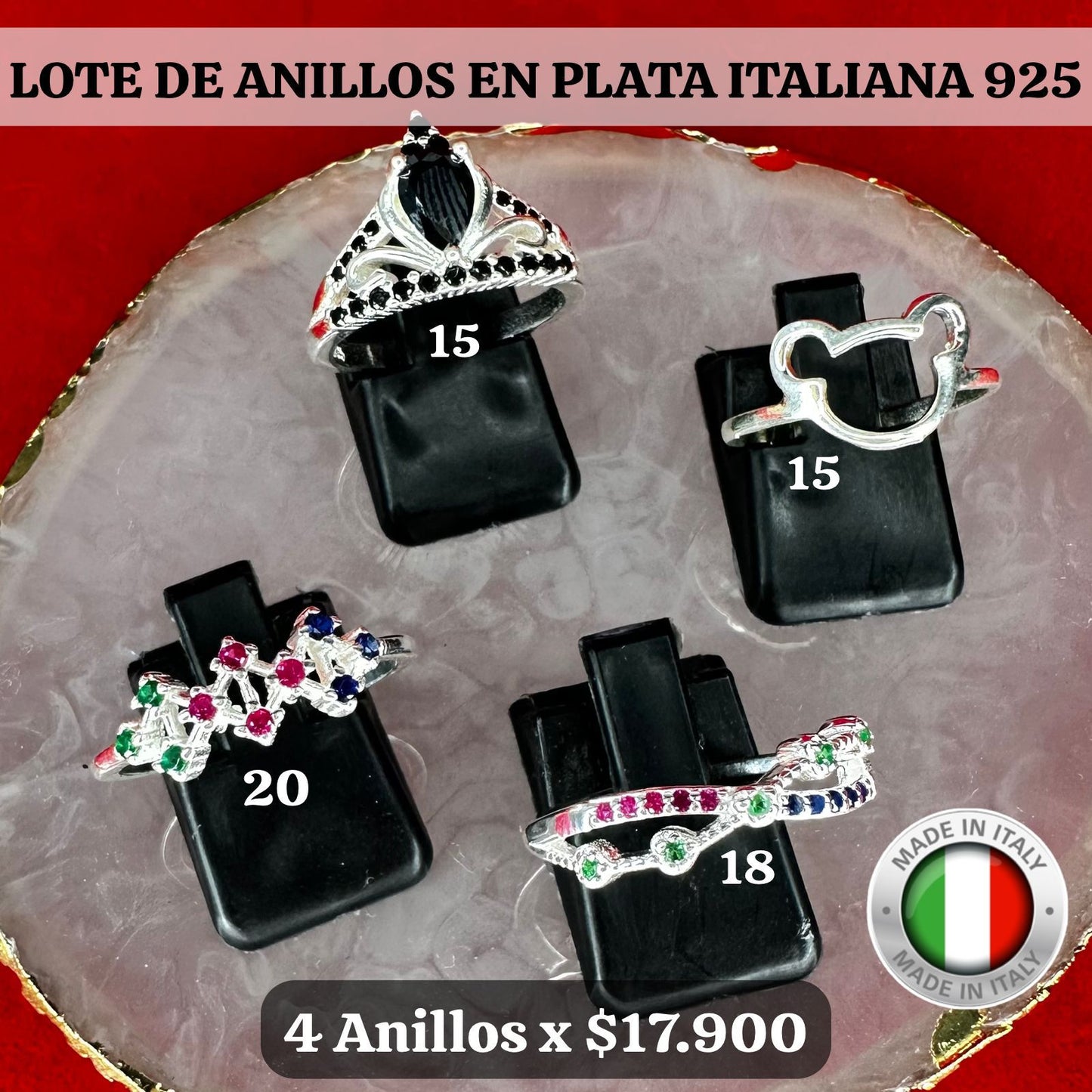 LOTE 4 ANILLOS