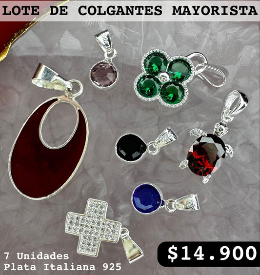 LOTE DE 5 COLGANTES