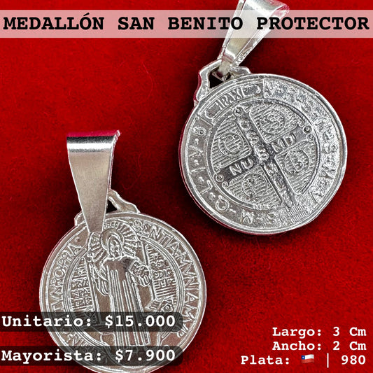 MEDALLÓN SAN BENITO PROTECTOR 🛡️