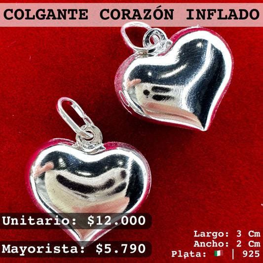 COLGANTE CORAZÓN INFLADO ♥️